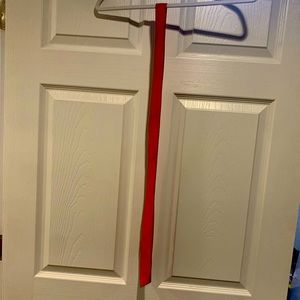 Bright Red solid color Tie